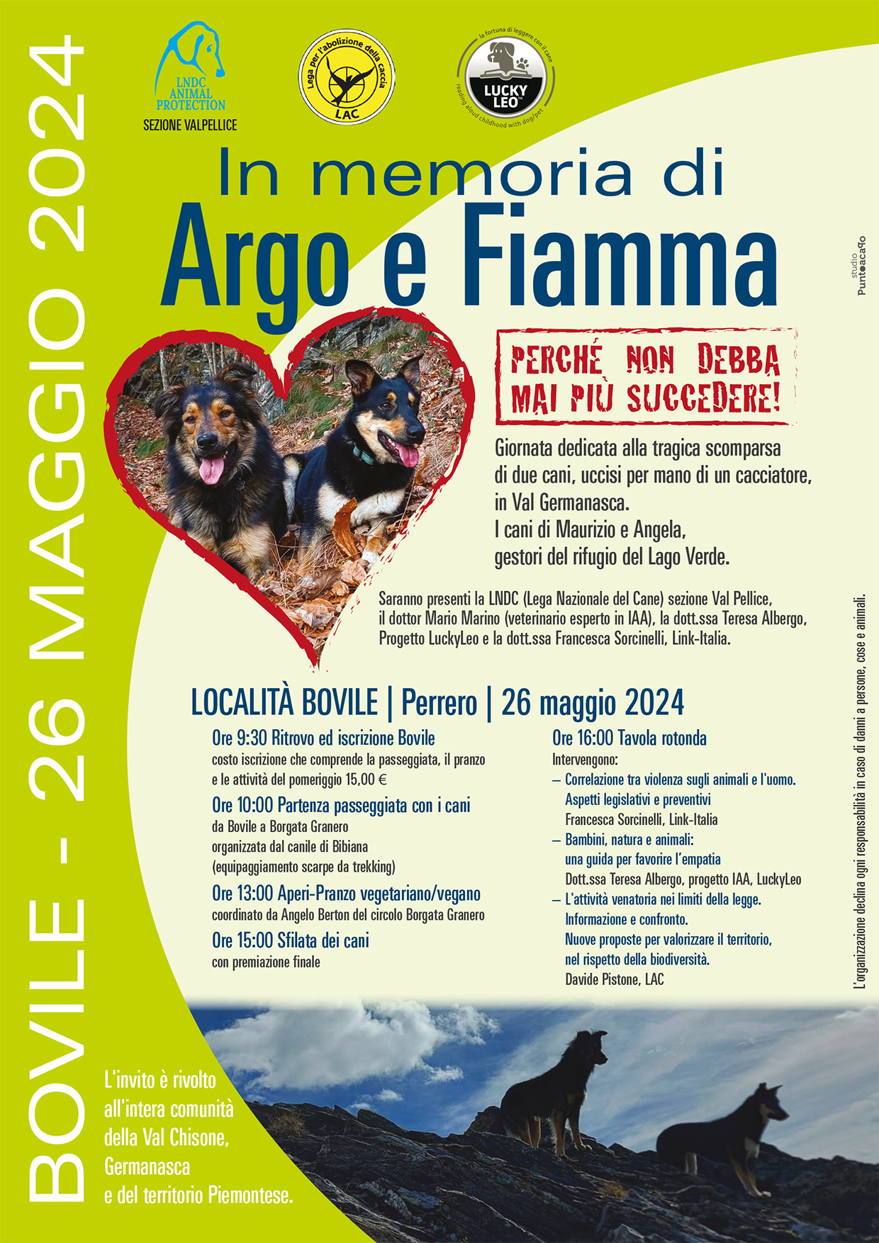 In memoria di Argo e Fiamma